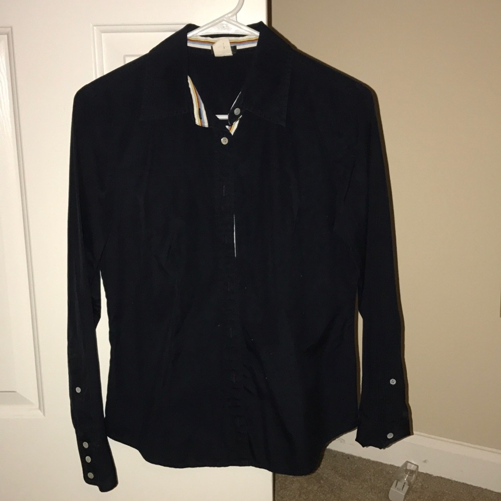 J crew  navy button down